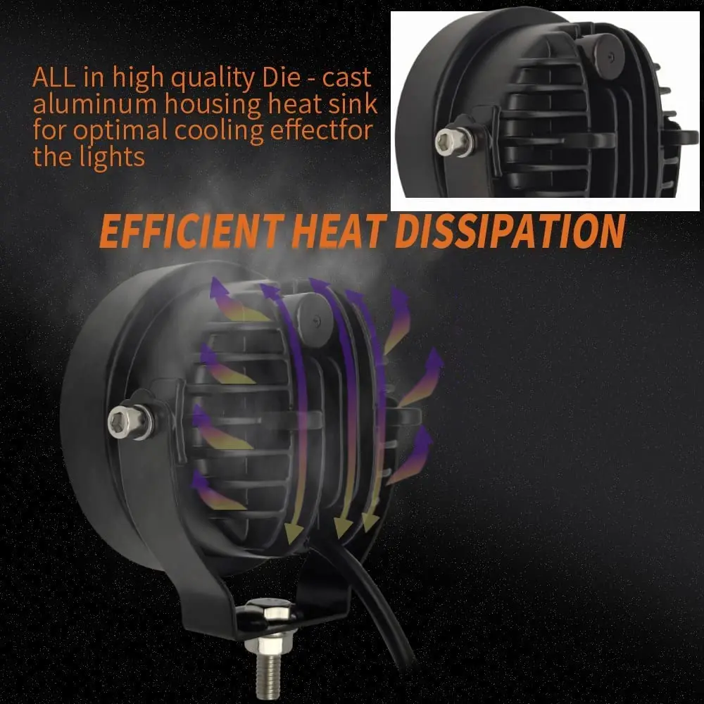 NLpearl 4-дюймовый диодный рабочий светильник супер яркий белый прожектор 60 Вт для