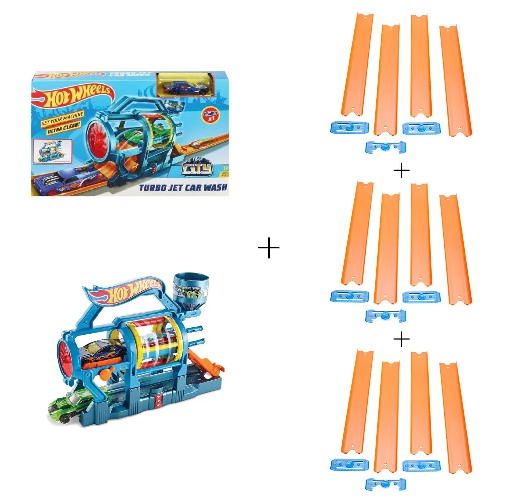 

Hot Wheels Track Builder 360 см оранжевый комплект для подиума и стартовый комплект Hot Wheels City