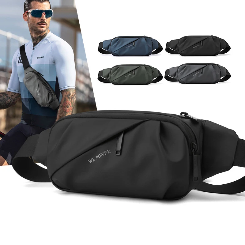

Многофункциональная модная сумка-слинг для мужчин, забавные дорожные нагрудные водонепроницаемые нейлоновые мешки для бега и бедер