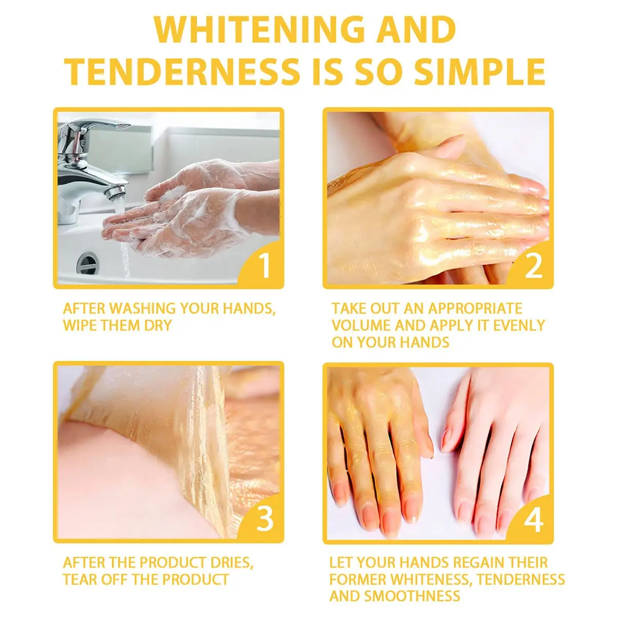 30 мл молочная медовая восковая маска для рук парафиновая увлажняющая