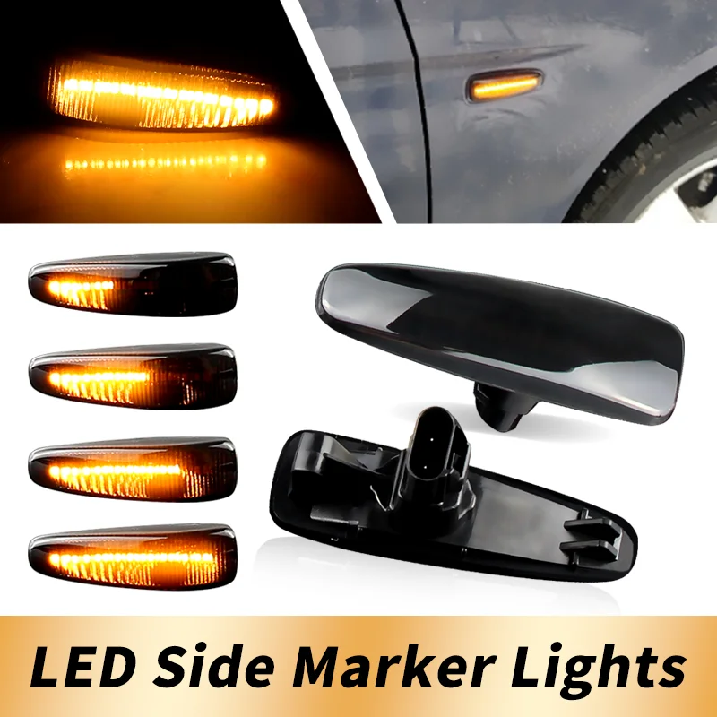 2 шт. динамический светодиодный боковой габаритный повторитель указателя