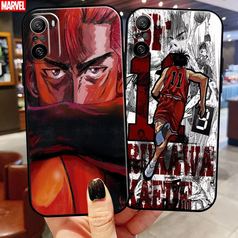 

Anime SLAM DUNK Sakuragi Hanamichi For Xiaomi Redmi K40 Pro K40 Gaming Phone Case Funda Coque Soft Carcasa Liquid Silicon