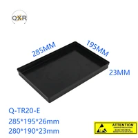 q tr20 e esd antistatic pp tray high quality black industrial supply