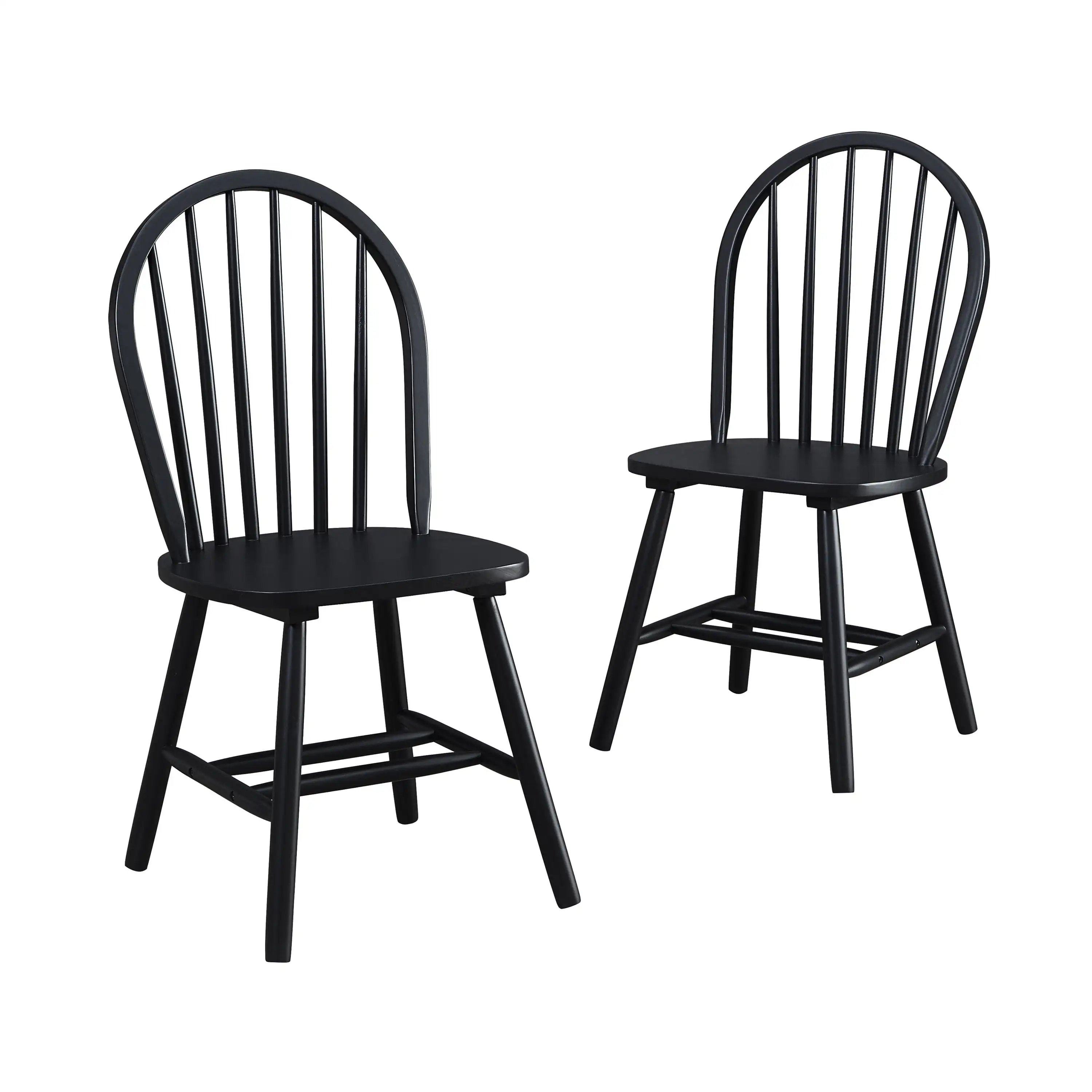 

Better Homes and Gardens Autumn Lane Windsor Solid Wood Dining Chairs, White and Oak (Set of 2)