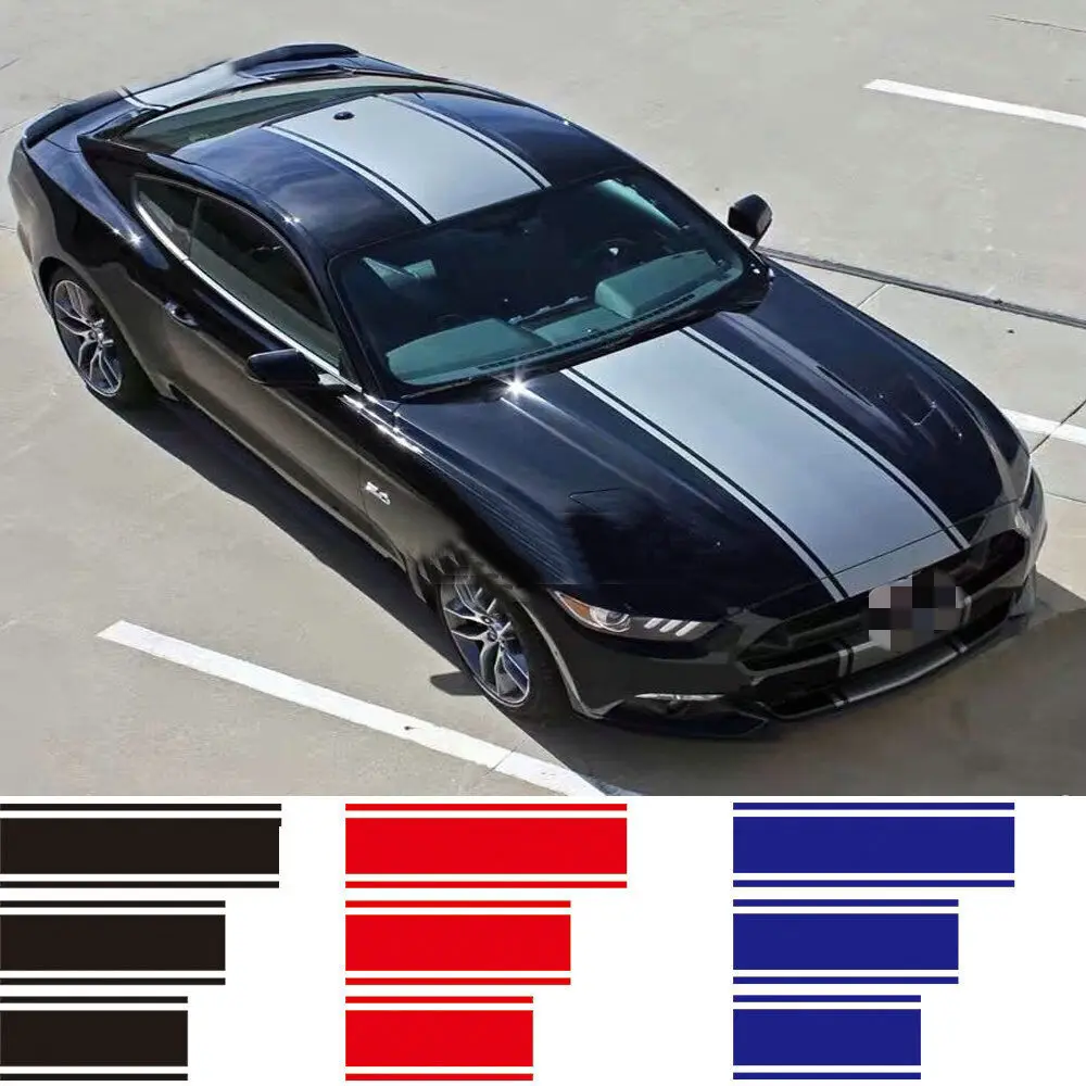 

Racing Stripe Sticker Kit for Ford Mustang GT350 GT500 Shelby Graphics Decal