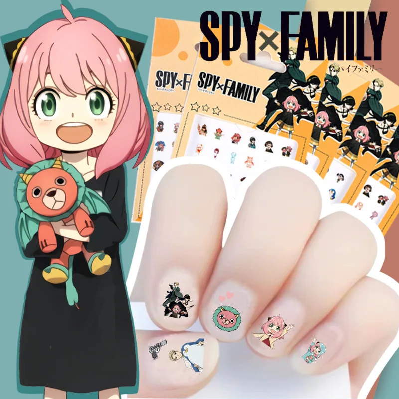 Купи Anime SPY×FAMILY Anya Forger Cosplay Nail Stickers Animation Around The Same Stickers Personality Nail Stickers за 41 рублей в магазине AliExpress