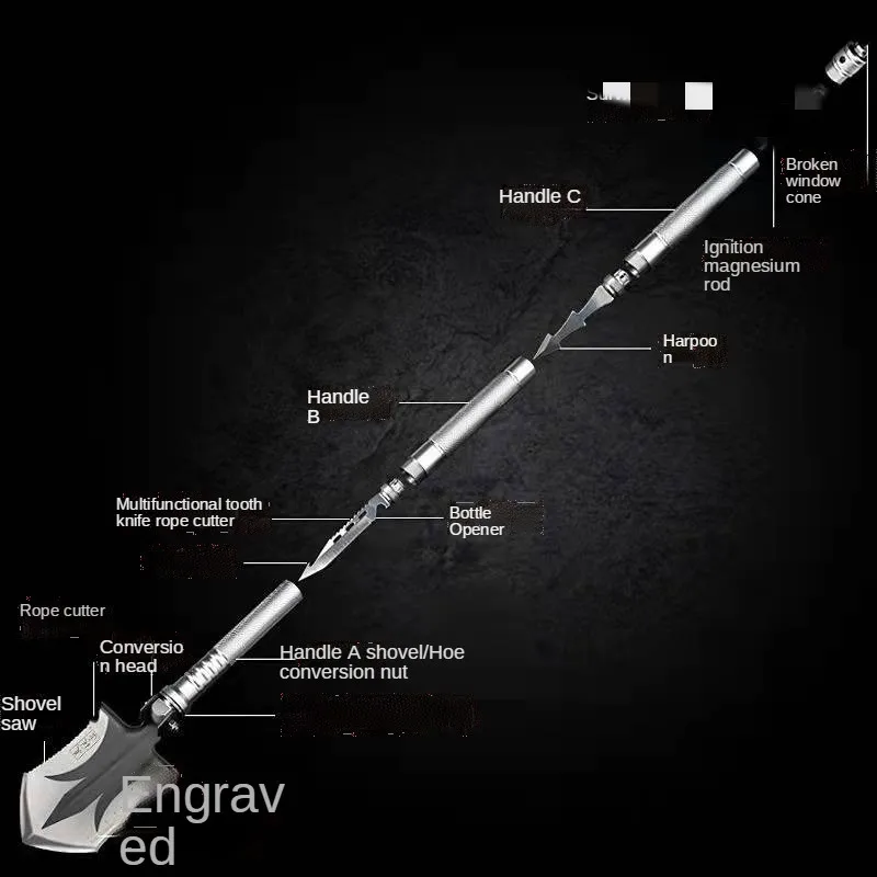 Универсальная садовая лопата складной инструмент для сада и кемпинга инженерная