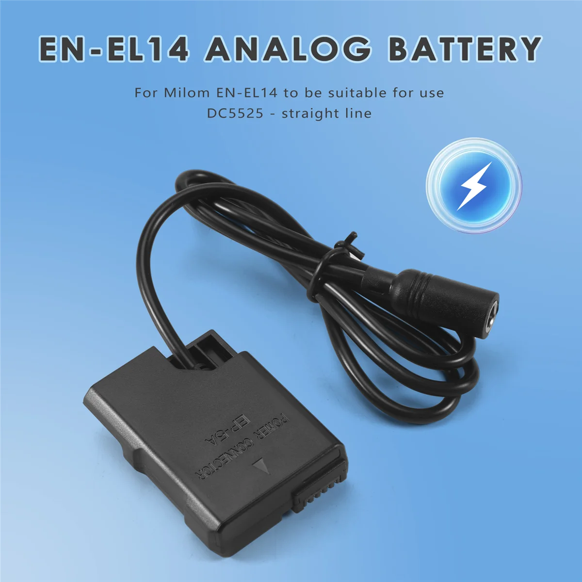 Полностью декодированный соединитель постоянного тока En-El14 манекен