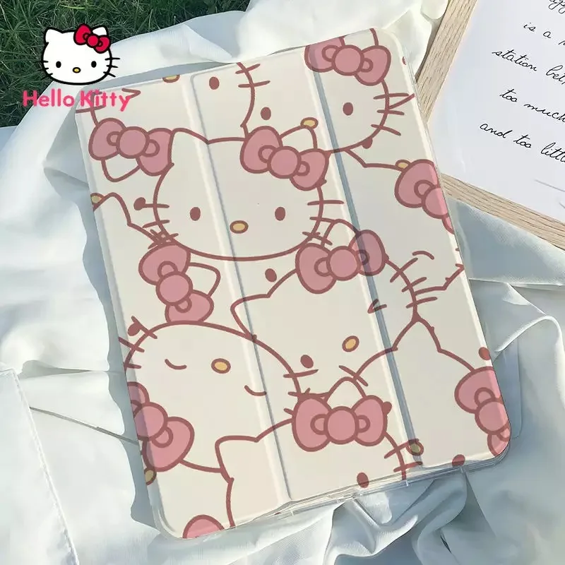 

Hello Kitty Tablet PC Cartoon Case for Ipad 2017 2018 2019 2020 2021 Mini 4 5 6 IPadPro 2018 2019 2020 2021 IPad Air 1 2 Cover
