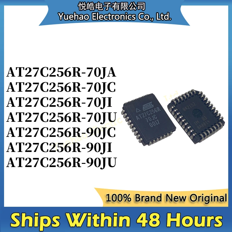 AT27C256R-70JA AT27C256R-70JC AT27C256R-70JI AT27C256R-70JU AT27C256R-90JC AT27C256R-90JI AT27C256R-90JU IC MCU PLCC-32 Chip