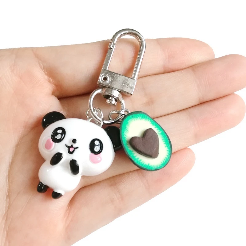 Модный новый брелок в форме сердца авокадо женский на сумке оригинальный милый