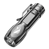 usb rechargeable mini led spotlight long throw compact edc led flashlight with 14500 battery
