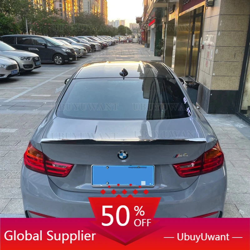 

Задний спойлер из глянцевого черного или углеродного волокна для BMW 4 Series Coupe F32 2-Door 2014-2020 428i 435i 440i ABS PSM Style