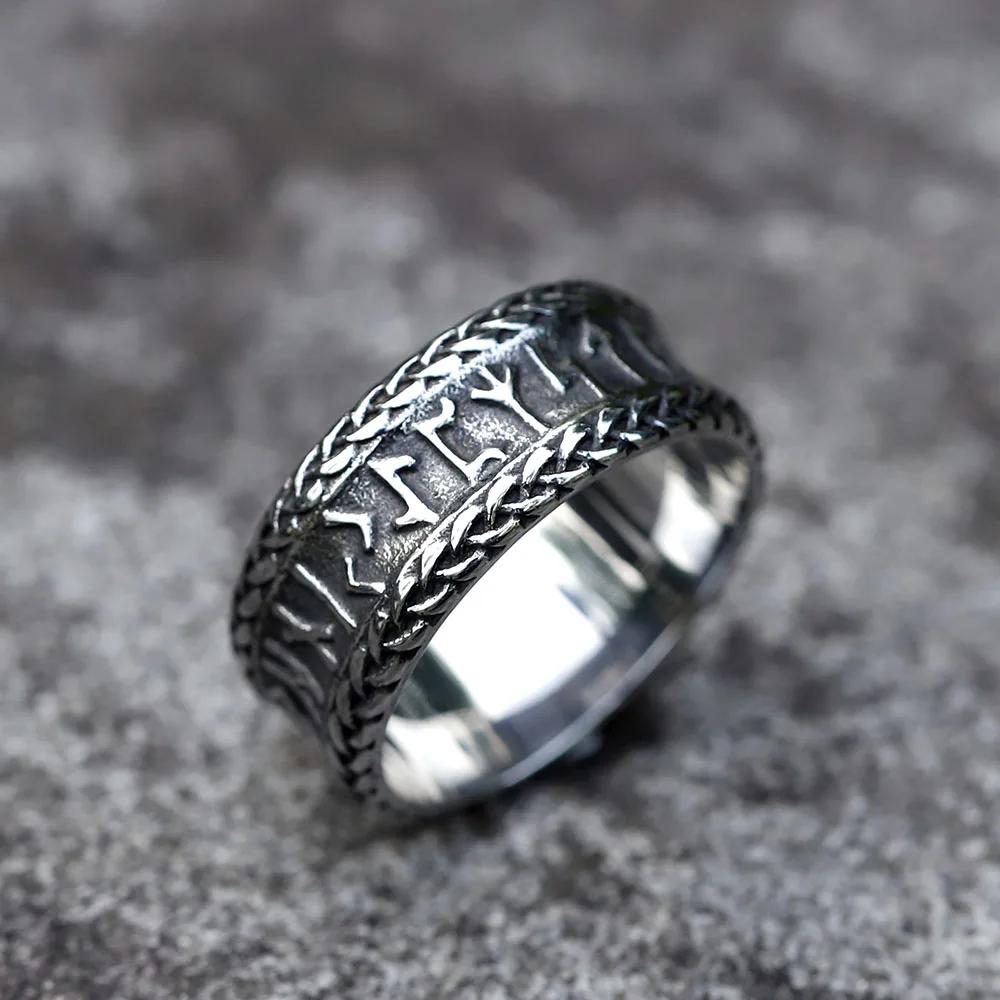 

NEW Men's 316L stainless-steel rings Nordic VIKING Odin Celtic Knot Rune Amulet Jewelry Gifts free shipping