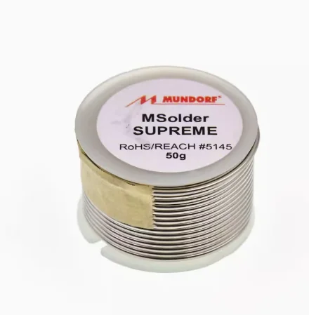 1 шт. немецкий припой Mundorf MSolder Supreme SilverGold SOLDERS 1 мм 1 м/50 г/100 г/330 г 99,99% серебро/золото