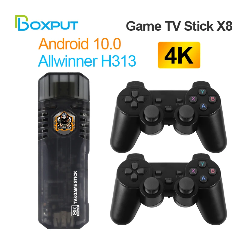 

Game Stick 4K 10000 Game X8 Original Support 14 Simuators Dual system For Android TV Box with WiFi Retro Video Game Consoles