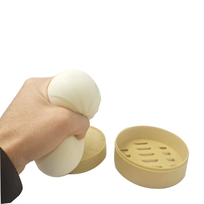 Simulated Steamed Bun Fidget Toy Anti Stress Balls TPR White Slow Rising Kawaii Soft Funny Squishy Sensory Toy enlarge
