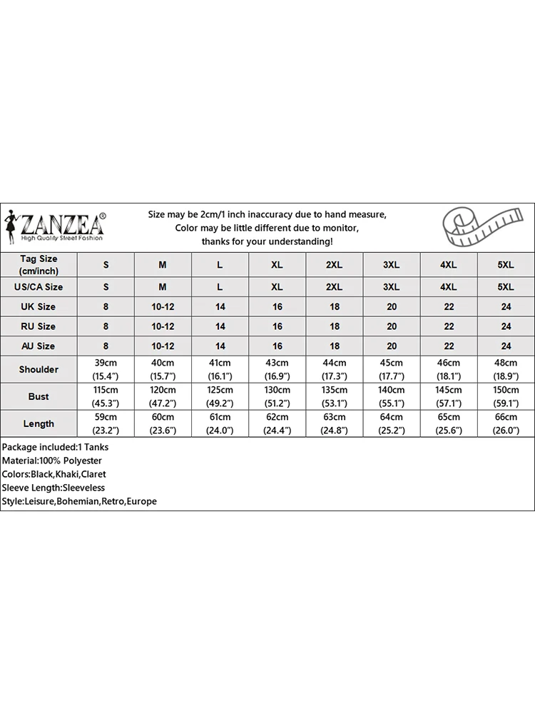 Модные женские майки топы ZANZEA летняя однотонная блузка без рукавов винтажная
