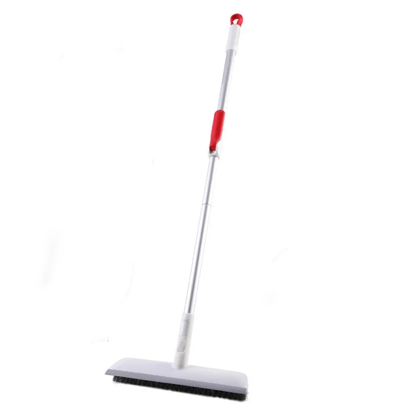 

Floor Scrub Brush with 51" Long Handle with Stiff & Soft Brush Scraper and Brush for Cleaning Bathroom Patio Kitchen