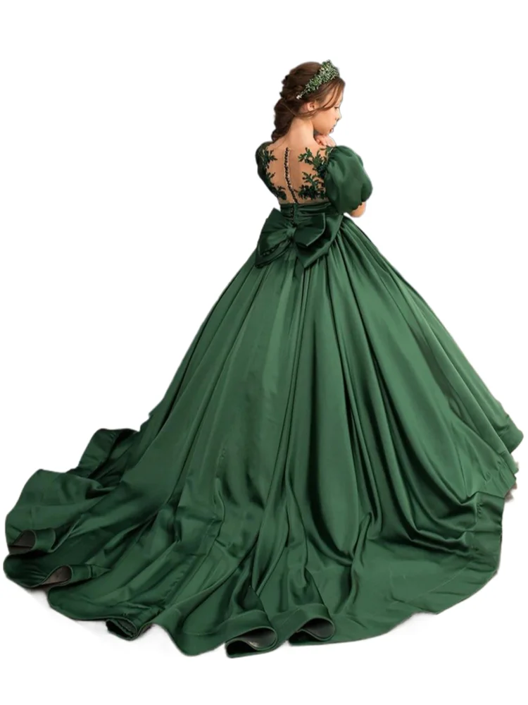 2024 платье для девочек с блестками роскошные платья принцессы ведущей-подростков