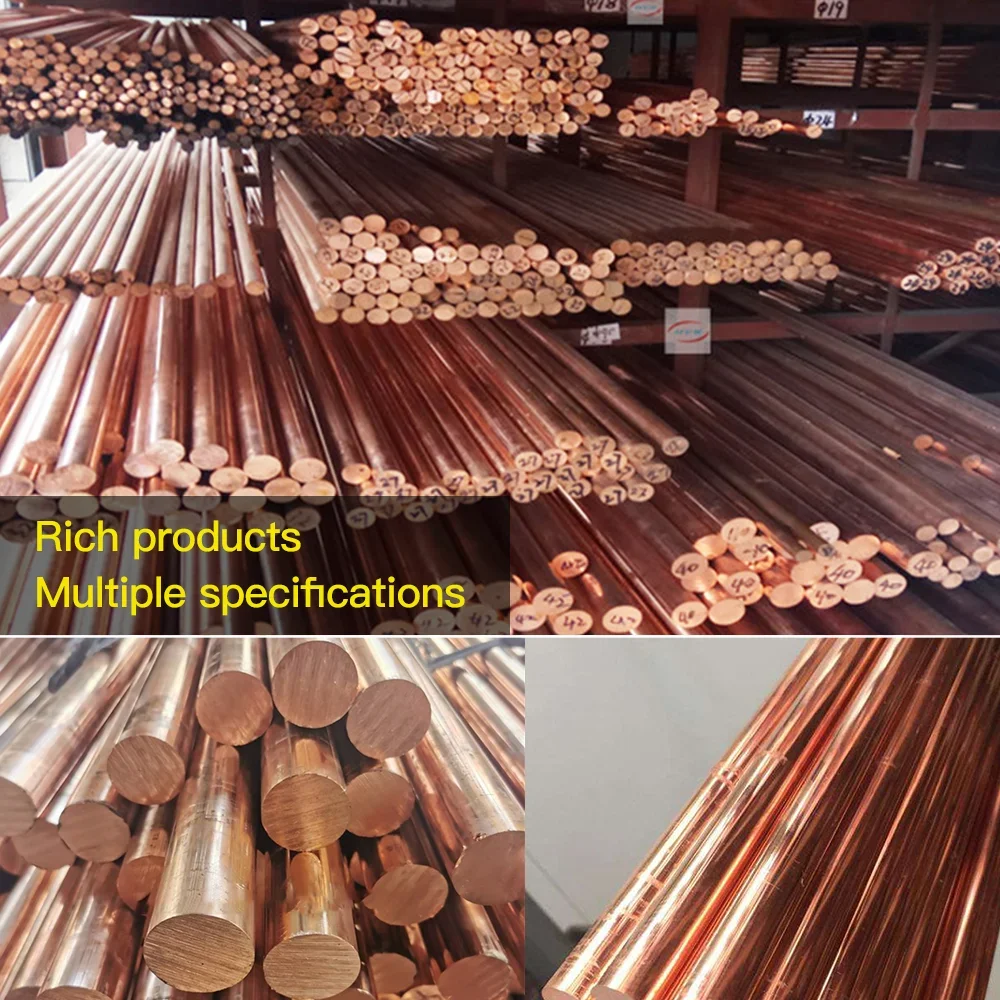 Медный стержень диаметром Φ 2 мм-16 мм Длина 500 прямой красный медный твердый