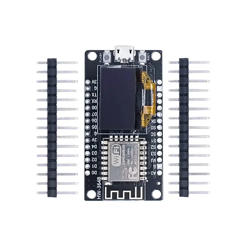 Фото Плата разработки NodeMCU ESP8266 V3 с 0,96-дюймовым OLED-дисплеем CH340 ESP-12F WiFi-модулем TYPE-C USB для Arduino/Micropython №3