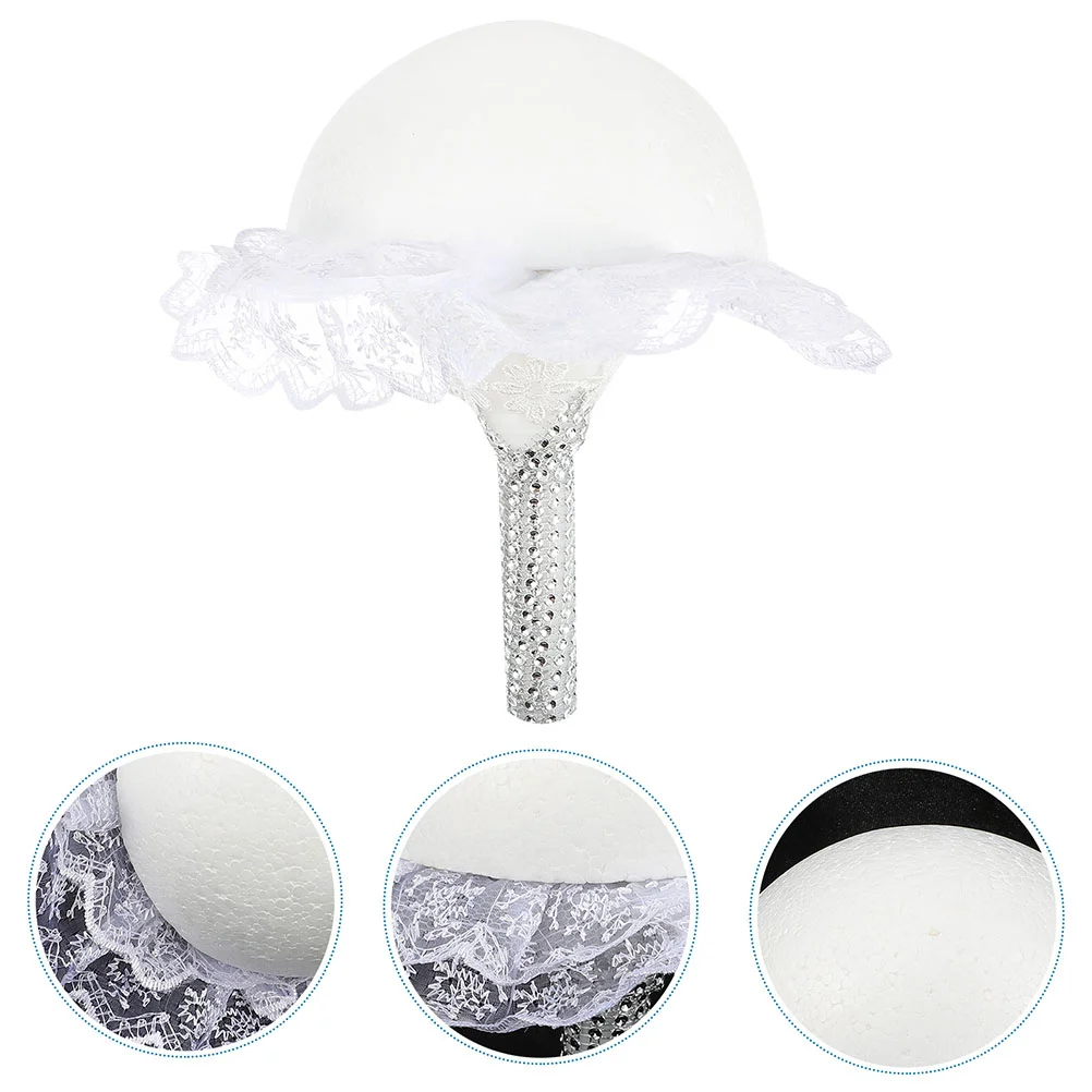 

Bouquet Holder Wedding Flower Floral Handle Bridal Holders Stand Diy Bride Arrangement Display Flowers Fresh Artificial Base