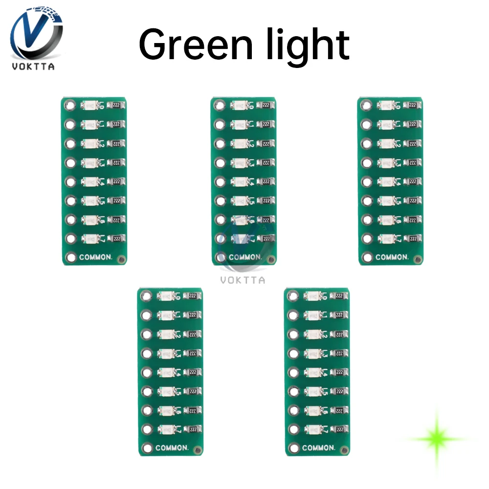 

5 шт./лот, 8-сегментный светодиодный порт, тестовая лампа, индикатор красного/зеленого/синего цвета, порт проточной воды, тестовая лампа, модуль светодиодного дисплея