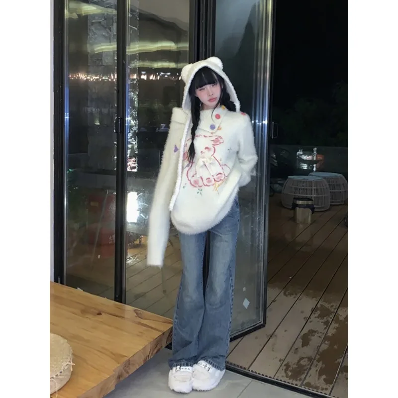 Женские пуловеры свитера осенне-зимний свитер с круглым вырезом и длинным