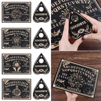 pointed pendant pendulum black wooden spirit board wall sign pendulum dowsing divination board set wooden carven board