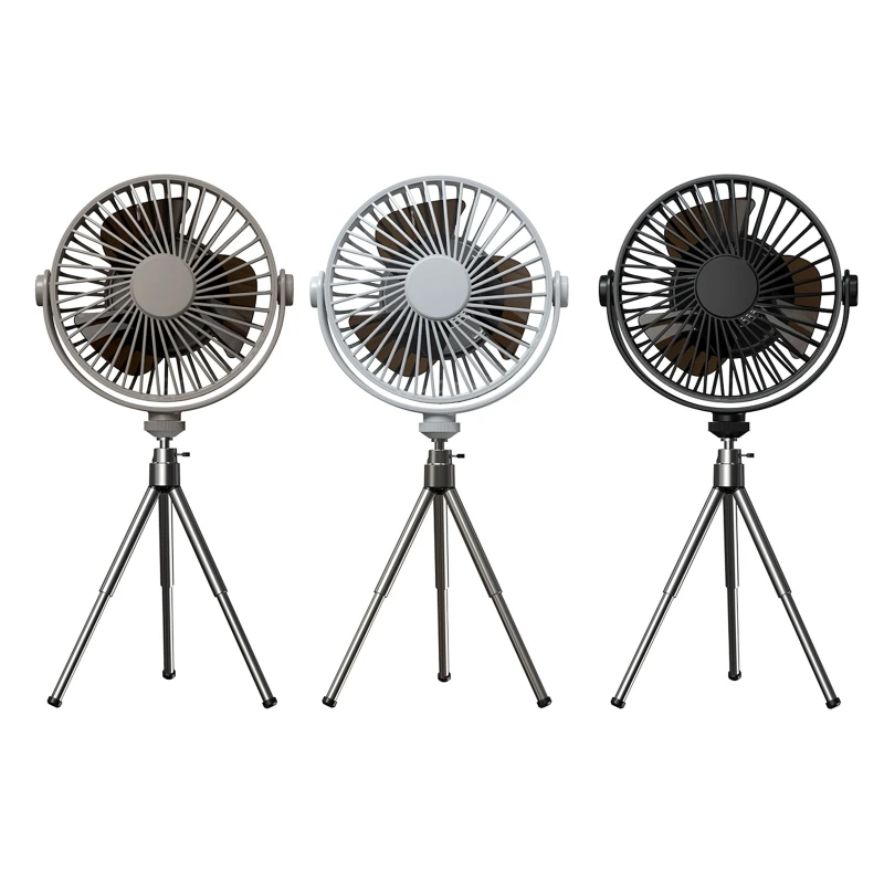 

2000mAh Canopy Fan Remote Control Desk Fan with Light+Tripod for Outdoor Hiking