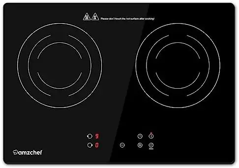

Induction Cooktop Induction Stove Top 2 Burners for RV, Built-in Cooktops With 9 Power Levels, Sensor Touch, 99-min Timer, Saf