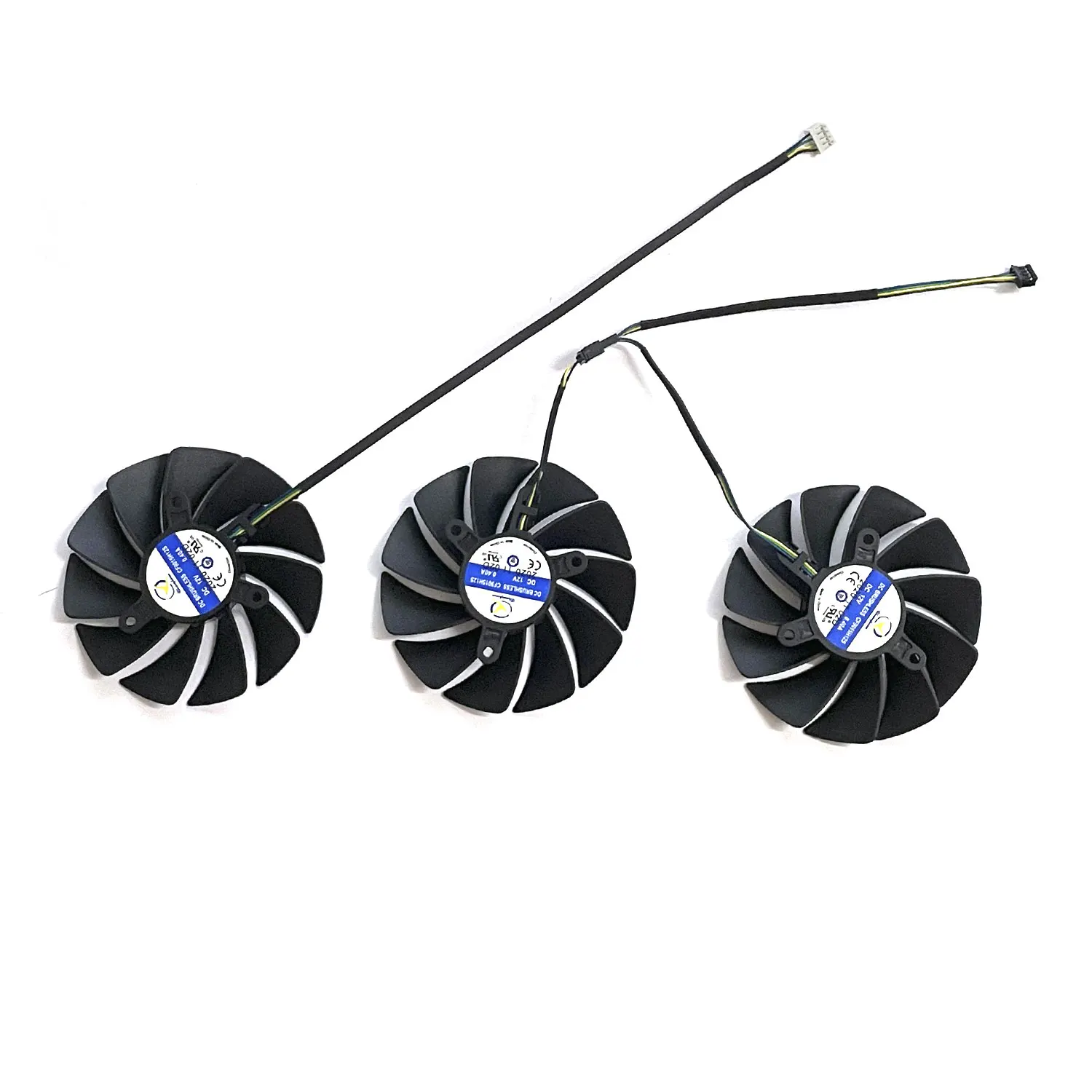 Фото Вентилятор охлаждения видеокарты для ZOTAC GAMING RTX 3070 TI, 3080, 3080 TI, 3090 TRINITY OC, модель GA92S2U CF9015H12S. №1
