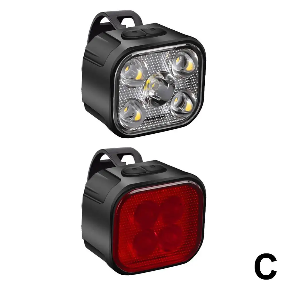 1/2 шт. мощный фонарик для ночной езды велосипедный фонарь зарядки USB фара и