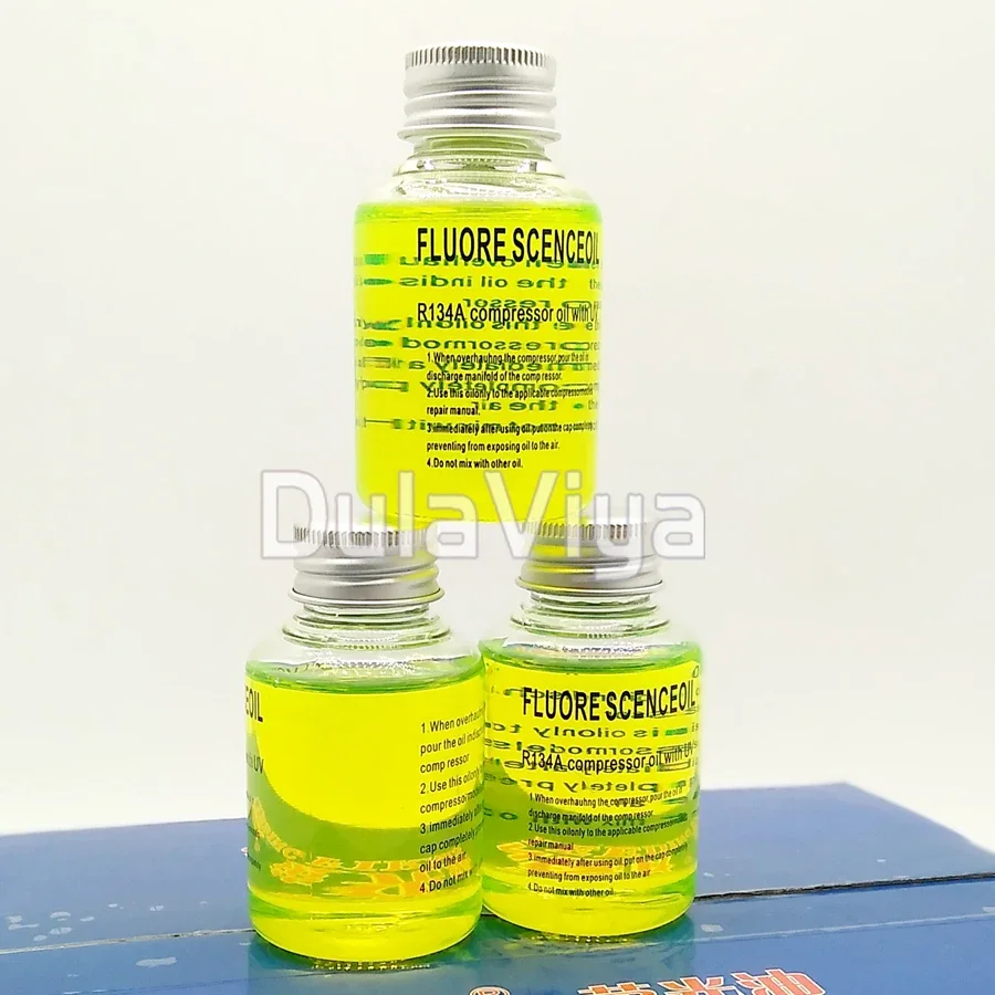 2 шт. универсальный R134a масляный флуоресцентный тест на утечку УФ-краситель для