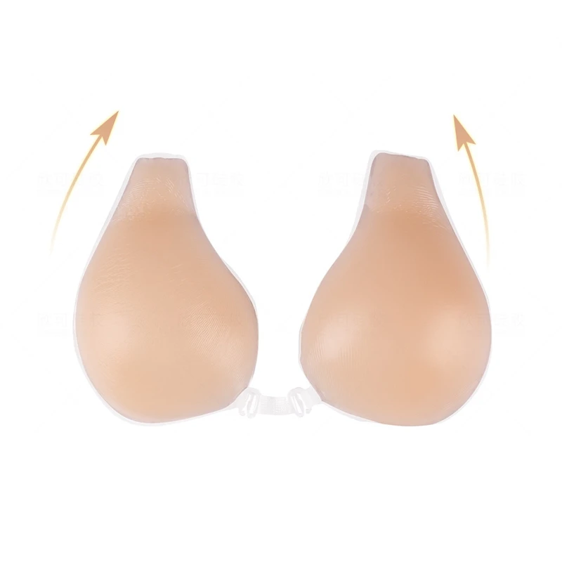 Купи Push Up Bra Invisible Silicone Lingerie for Dress Strapless Backless Self-adhesive Thick Breast Enhancer Sexy Women Nipple Cover за 360 рублей в магазине AliExpress