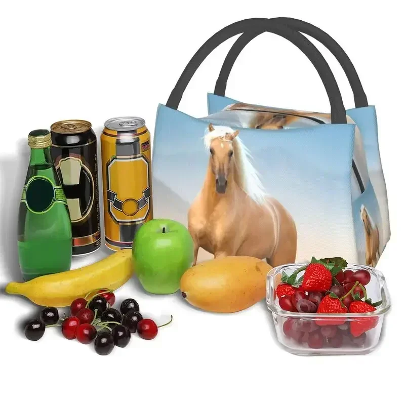 Изолированная сумка для обеда Palomino Andalusian Horse женщин водонепроницаемая бега