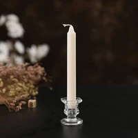 glass candle holders european decor wedding candlestick fine transparent crystal dining home decoration centerpieces