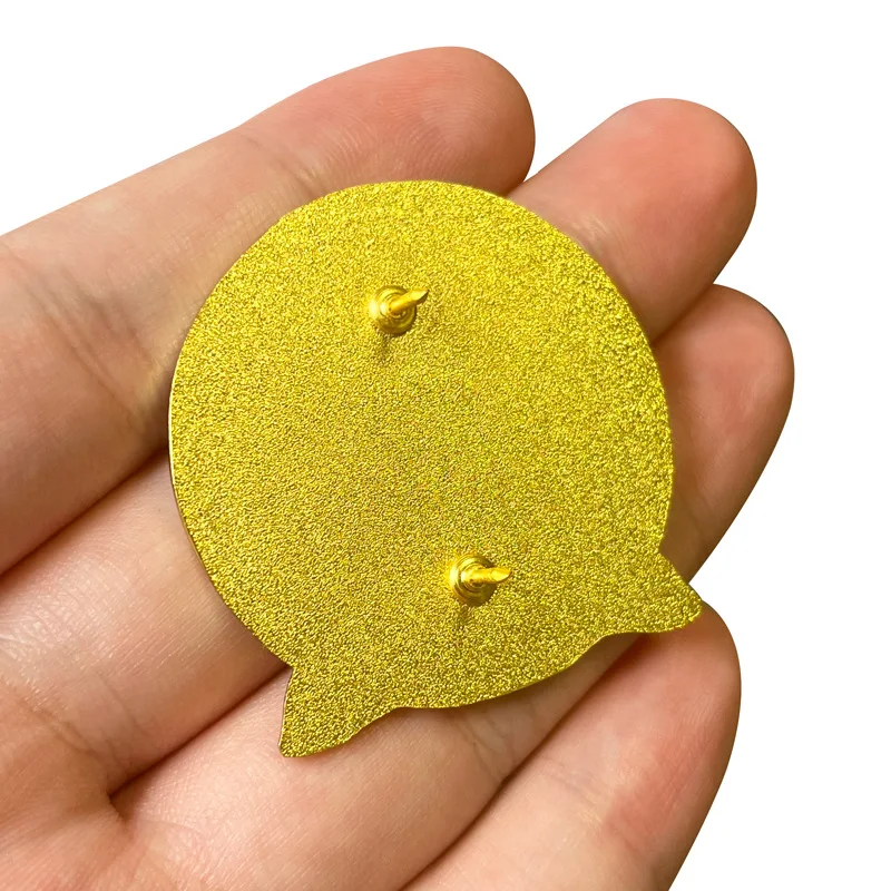 Милые металлические жесткие эмалированные броши в японском стиле для одежды