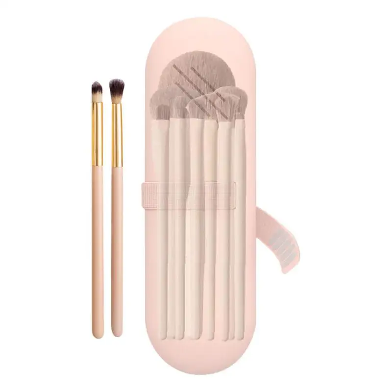

Travel Makeup Brush Case Makeup Brush Covers With Bandage Design Silicone Makeup Organizer Bag Case Cosmetic Pouch Toiletry