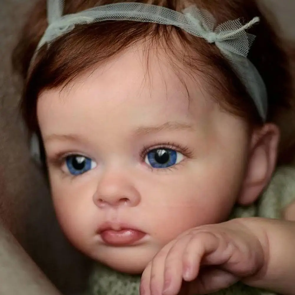 

24 дюйма завершенный реборн все малыш девочка бытие качество кожа для рук Краска 3d с игрушками краска высокий H2e8