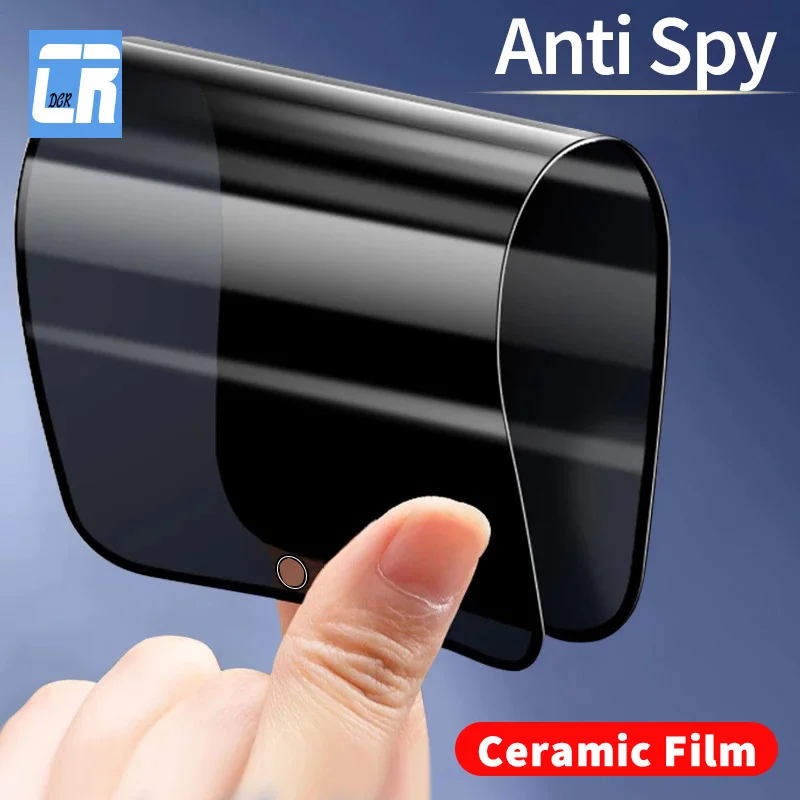 

Anti-Spy Full Cover Ceramic Film For Huawei P30 P40 Lite P50 P60 Nova 11 8 9 10 Mate 40 50 Pro Privacy Screen Protector No Glass