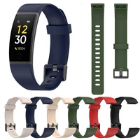 soft 18mm watch band for realme bandrma199 smartwatch silicone sports bracelet for realme bands colorful belt replacement