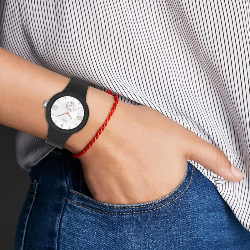 

Soft Protective Case Smartwatch Accessories Waterproof Sweat Proof Silicone Integrated Strap Universal Watch Band Watchband