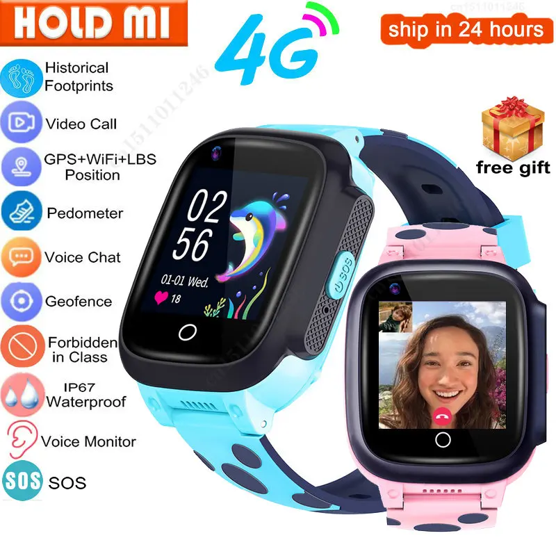 Обновление Y95 Kids Smart Watch Phone 4G GPS Wifi IP67 Водонепроницаемый Смарт-часы Детский трекер