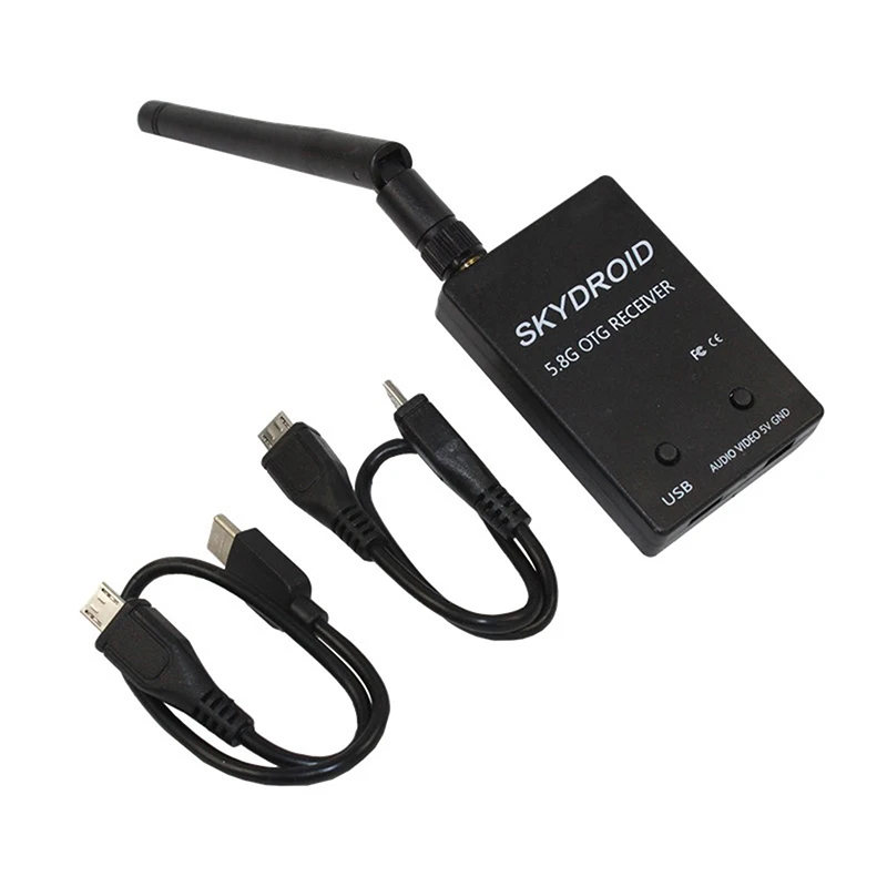

UVC Dual Antenna Control Receiver OTG 5.8G 150CH Full Channel FPV Receiver with Audio for Android Smartphone