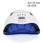 Лампа SUN X6 MAX УФLED для маникюра, 132 Вт, с таймером