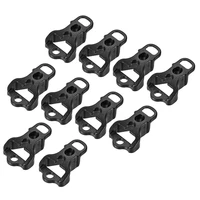 100pcs tent rope buckles 4mm 3 hole plastic adjuster cord tensioners for outdoor camping canopy tarp