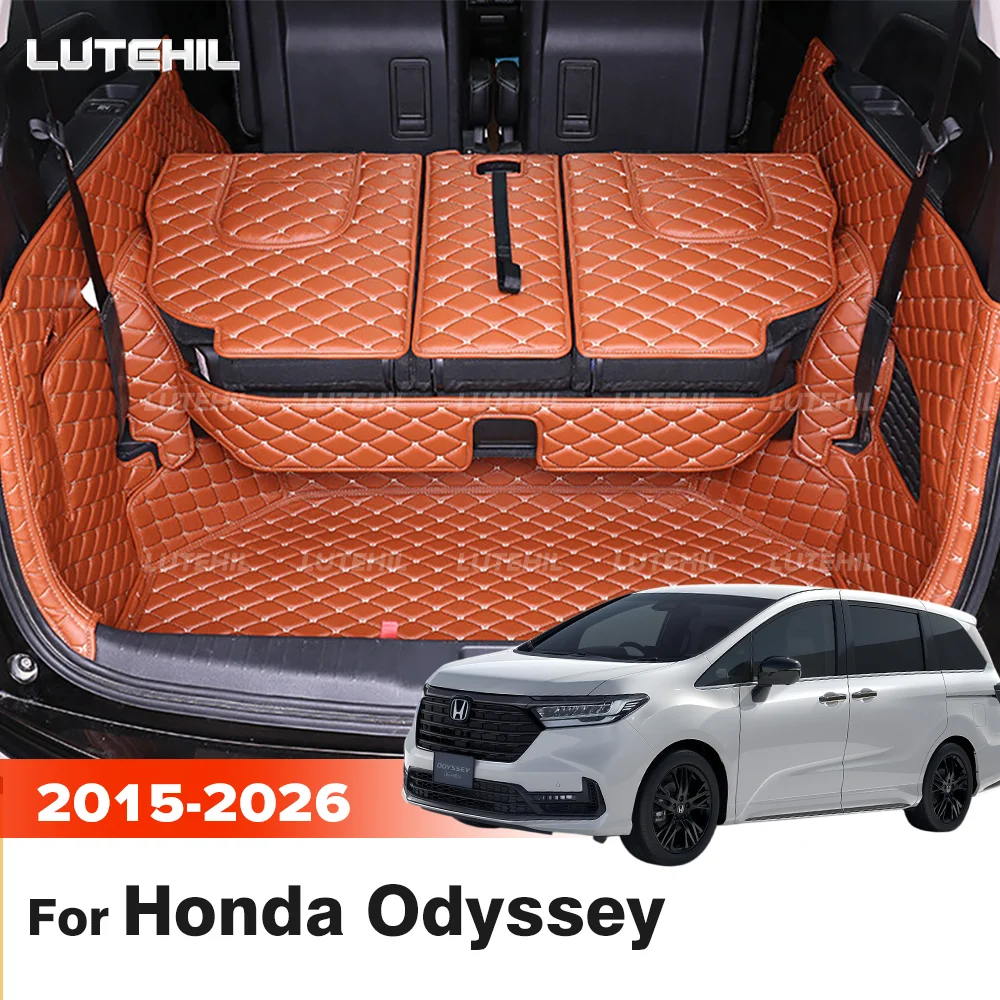 Фото Для Honda Odyssey 2015-2026 25 24 23 22 21 3D Коврик в багажник автомобиля, всепогодный, для заднего багажника, защитный вкладыш в багажник №1