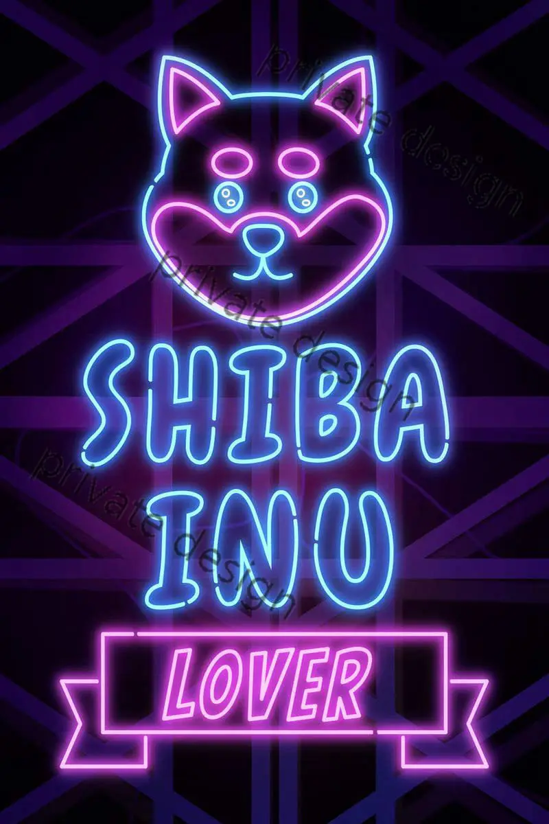 

Shiba Inu Lover Neon Art Room Decor Aesthetic Retro Vintage Metal SignNeon Sign For Art Club Man Cave Cafe Pub Poster Not Light